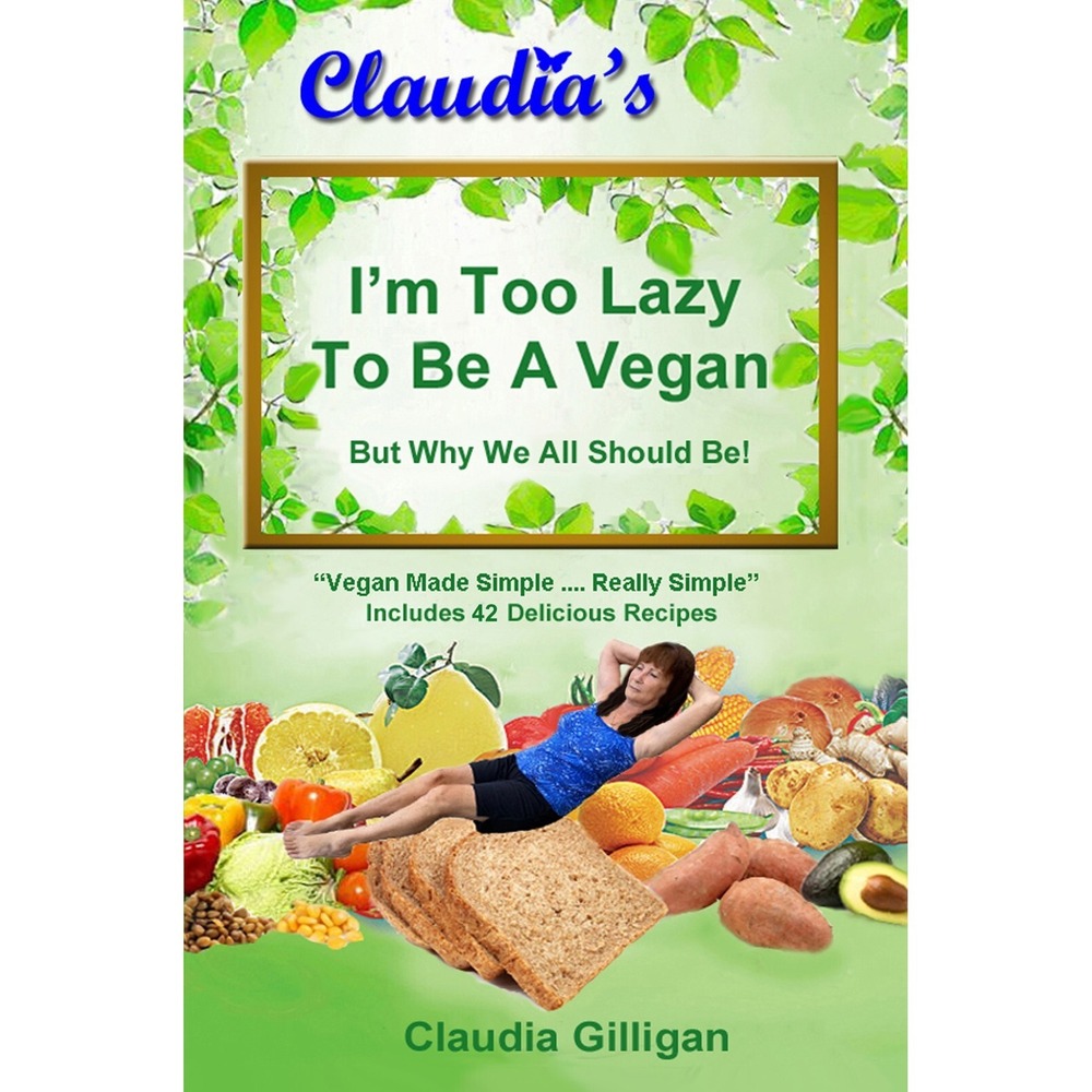 MAHA Vegan Cookbook "I'm Too Lazy to Be a Vegan: Lose Weight Hardbound Signed
